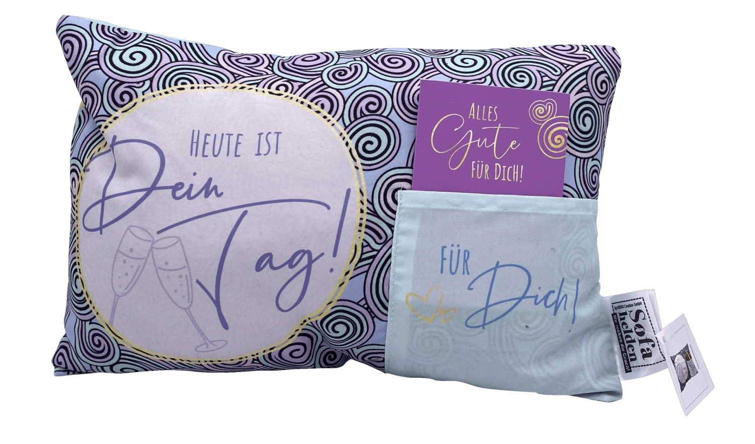 Hergo Geschenk-Kissen Mit Tasche 30x20cm - 1919 Heute Ist Dein Tag 1 Hergo Geschenk-Kissen Mit Tasche 30x20cm - 1919 Heute Ist Dein Tag