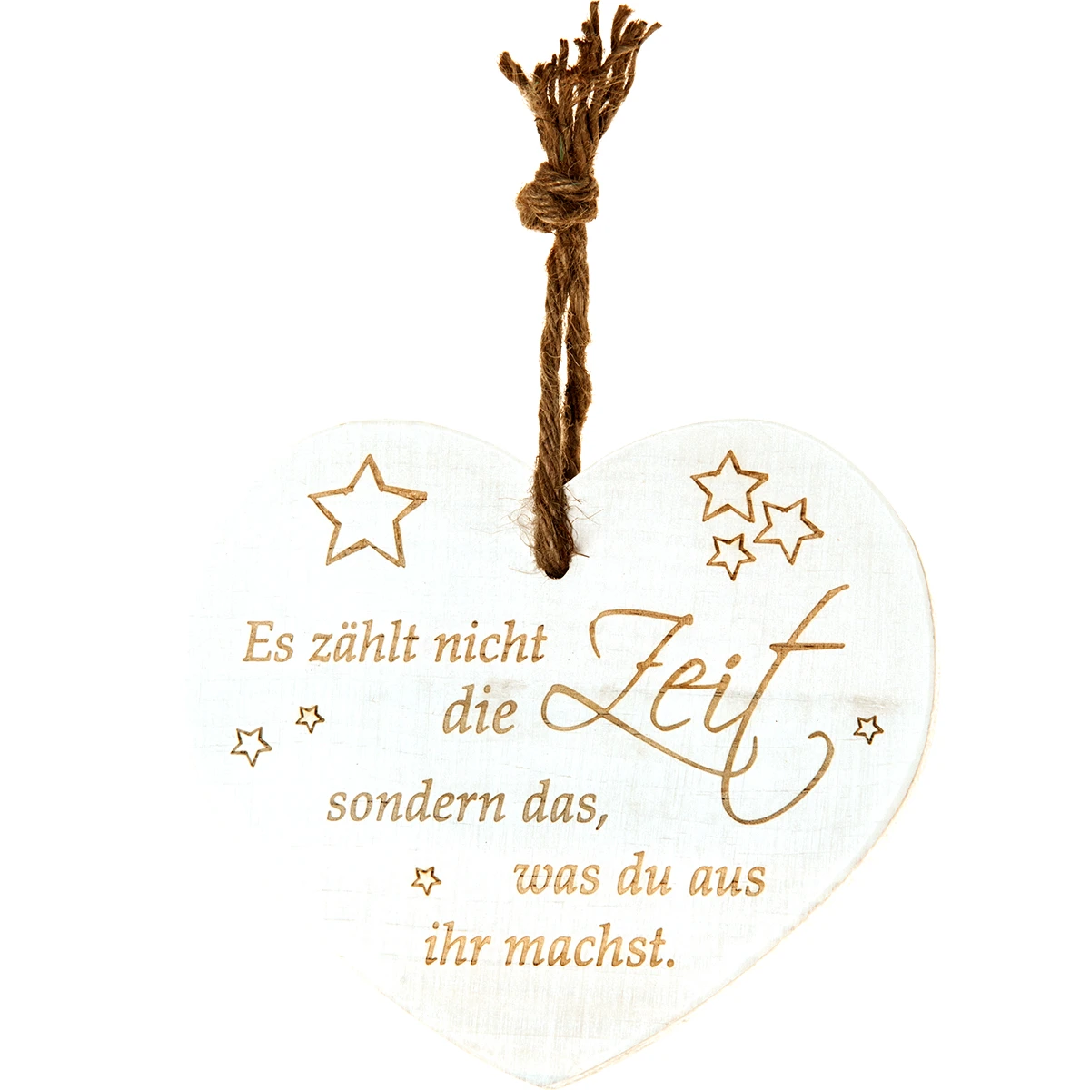 Vintage-Herz Aus Holz "Es Zählt Nicht Die Zeit Sondern Das, Was Du..." 21067 1 Vintage-Herz Aus Holz "Es Zählt Nicht Die Zeit Sondern Das, Was Du..." 21067