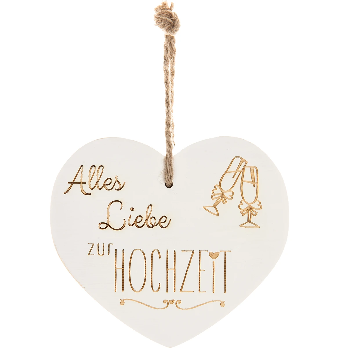 Vintage-Herz Aus Holz "Alles Liebe Zur Hochzeit" 21087 1 Vintage-Herz Aus Holz "Alles Liebe Zur Hochzeit" 21087