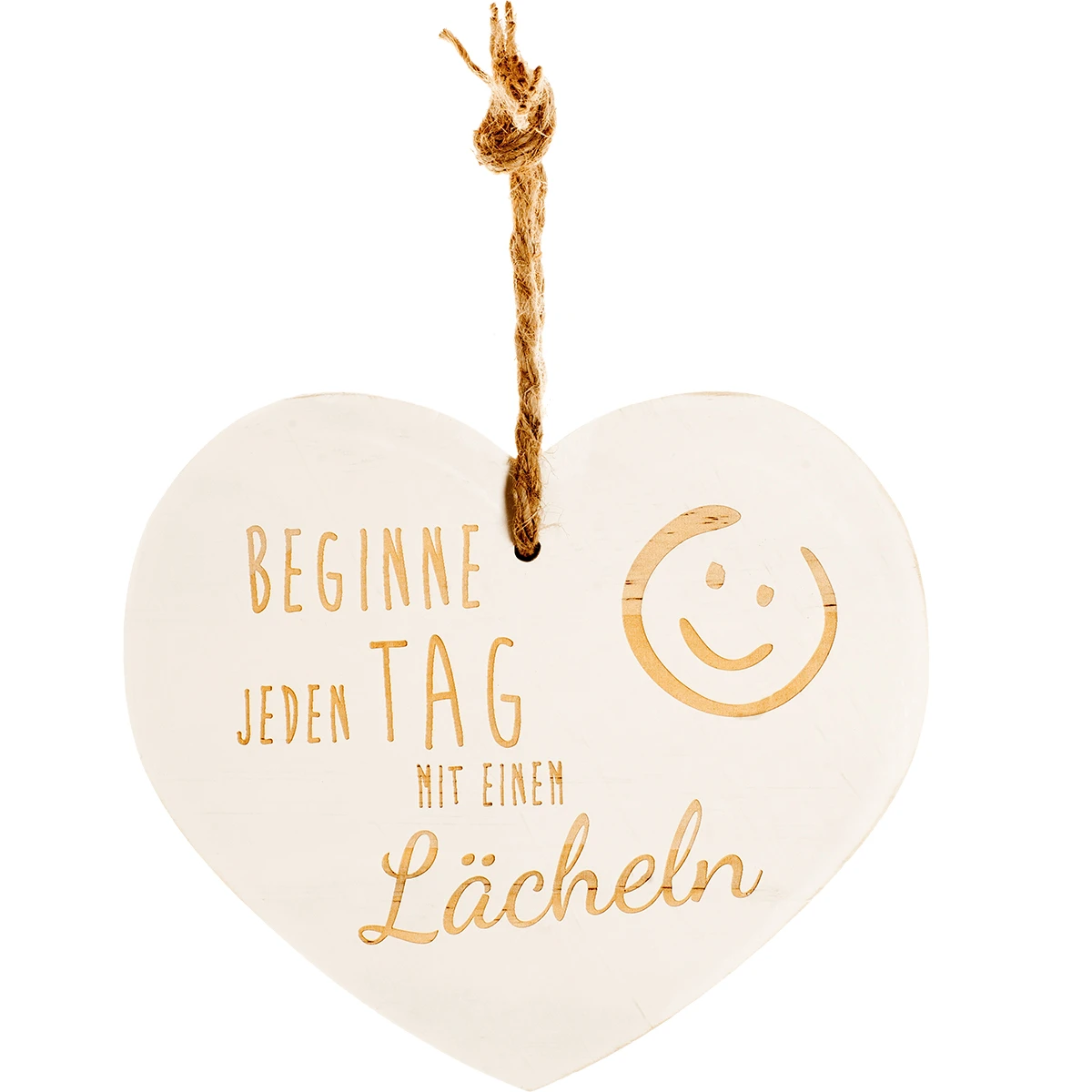 Vintage-Herz Aus Holz "Beginne Jeden Tag Mit Einem Lächeln" 24026 1 Vintage-Herz Aus Holz "Beginne Jeden Tag Mit Einem Lächeln" 24026