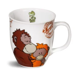 Nici 34655 Porzellantasse Orang.Utan Mit Kind Wild Friends Kaffeetasse Teetasse