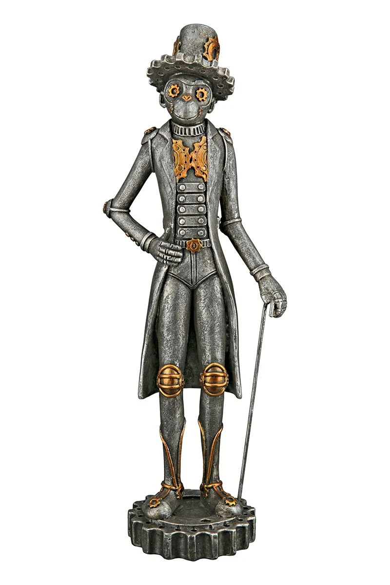Gilde 37261 Steampunk Figur Affe Im Anzug Monkey Ca. 35cm Dekoration
