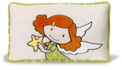 Nici 37340 Kissen Schutzengel Grün Rechteckig 43x25cm Plüsch