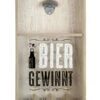 Gilde 42600 Kronkorken-Spiel Bierspiel "Bier Gewinnt" Wand-Flaschenöffner 48cm