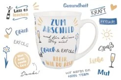 Gilde 44518 Jumbo-Tasse "Zum Abschied" Ca 400ml Porzellan -Wohndekoration Geschäft 44518 4