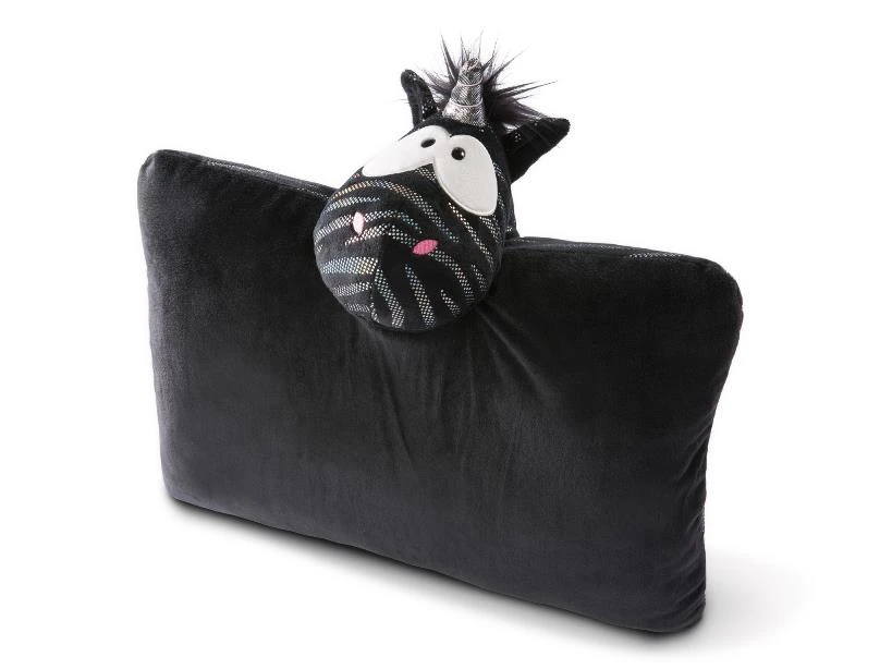 Nici 44958 Kuscheltierkissen Schwarz-silbernes Einhorn Starlight Mystery 40x30cm 4 Nici 44958 Kuscheltierkissen Schwarz-silbernes Einhorn Starlight Mystery 40x30cm – Bild 4
