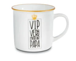 Nici 45035 Porzellantasse Metallic " VIP Very Important Papa " Lama Lorenzo