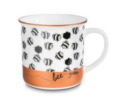 Nici 45041 Porzellantasse Metallic "Bee You" Bronze Metallic Bienen