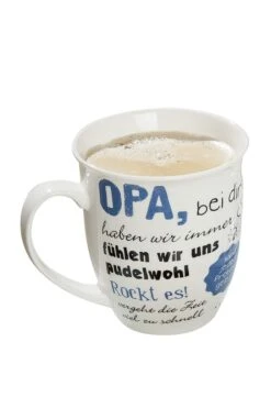 Gilde 46614 Jumbo-Tasse "Opa, Bei Dir..." Ca 400ml Porzellan