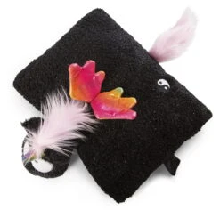 Nici 47382 Kuscheltierkissen Schwarzes Einhorn Rainbow Yin & Yang 40x30cm Plüsch -Wohndekoration Geschäft 47382 03 ZA Frei 2048x2033