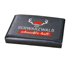 Gilde 49842 Bierkasten Sitzkissen "Schwarzwald" 44x34cm Sitzpolster Schwarz