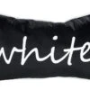 Gilde Stoffkissen "White" Auf Schwarzem Grund Ca. 48x27cm Casablanca Design