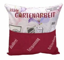 Hergo Sofahelden Outdoor-Kissen Mit Taschen 43x43cm - Gartenarbeit 8758