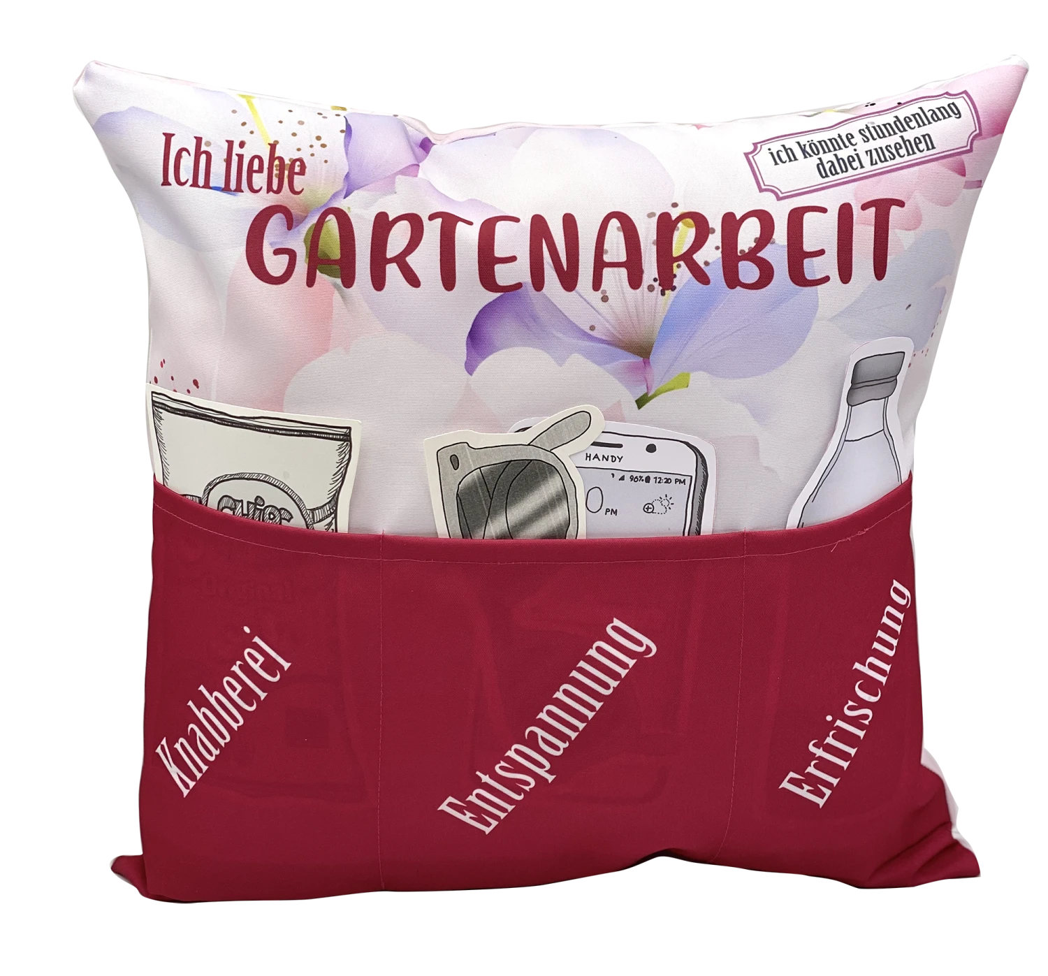 Hergo Sofahelden Outdoor-Kissen Mit Taschen 43x43cm - Gartenarbeit 8758 1 Hergo Sofahelden Outdoor-Kissen Mit Taschen 43x43cm - Gartenarbeit 8758