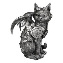 Gilde 89352 Steampunk Figur Flug Katze Mit Flügeln Ca. 24cm Dekoration