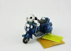 Blechmodell Mini-Roller Motorroller Ca 11,5x5,5x7,5cm 904444 Blau -Wohndekoration Geschäft Blechmodell Mini Roller Motorroller ca 11 5x5 5x7 5cm 904444 blau 1