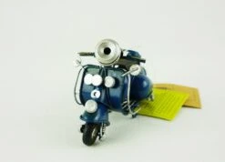 Blechmodell Mini-Roller Motorroller Ca 11,5x5,5x7,5cm 904444 Blau -Wohndekoration Geschäft Blechmodell Mini Roller Motorroller ca 11 5x5 5x7 5cm 904444 blau 3