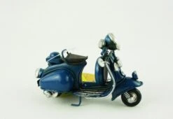 Blechmodell Mini-Roller Motorroller Ca 11,5x5,5x7,5cm 904444 Blau -Wohndekoration Geschäft Blechmodell Mini Roller Motorroller ca 11 5x5 5x7 5cm 904444 blau 5