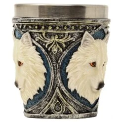 Schnapsgläser Shotbecher 4er Set Weisser Wolf MC23084 -Wohndekoration Geschäft MC 23084 NEUES BILD 4