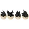 4er Drachen-Set Dracheneier - Mini-Drachen Deko Mittelalter MC30626