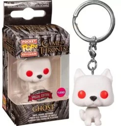 Funko Pocket POP! Keychain Schlüsselanhänger Game Of Thrones - Weißer Wolf Ghost